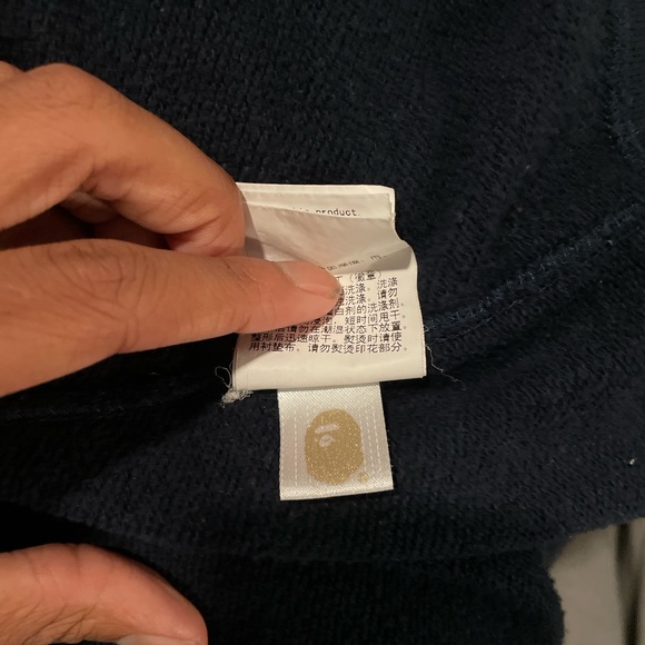 Navy Blue Bape Zip up - Picture 9 of 10